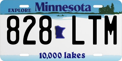 MN license plate 828LTM