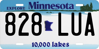 MN license plate 828LUA