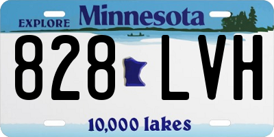 MN license plate 828LVH