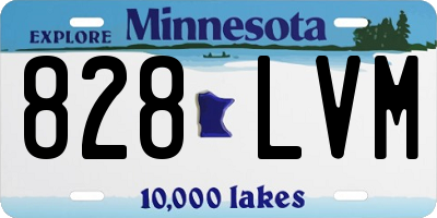 MN license plate 828LVM