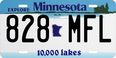 MN license plate 828MFL