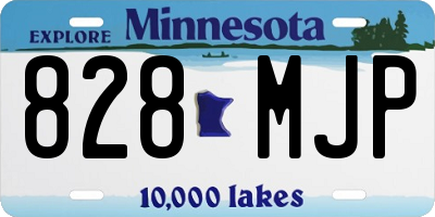 MN license plate 828MJP