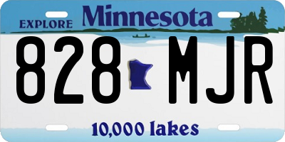 MN license plate 828MJR