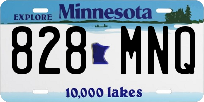 MN license plate 828MNQ