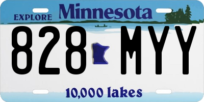 MN license plate 828MYY