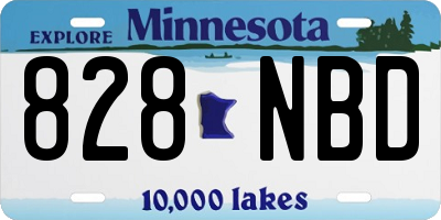 MN license plate 828NBD