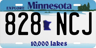 MN license plate 828NCJ