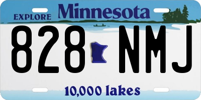 MN license plate 828NMJ
