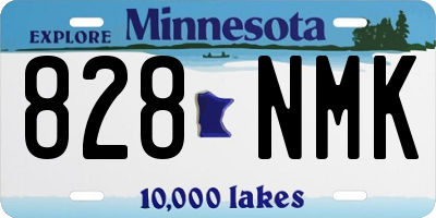 MN license plate 828NMK