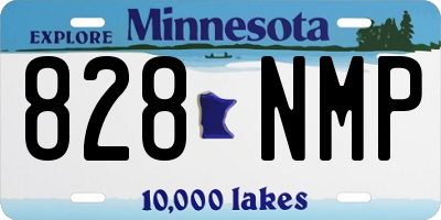 MN license plate 828NMP