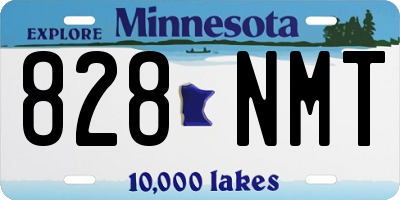 MN license plate 828NMT