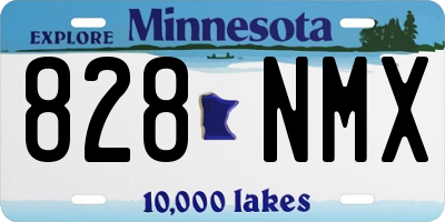 MN license plate 828NMX