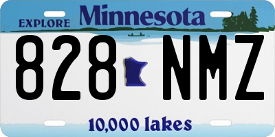 MN license plate 828NMZ