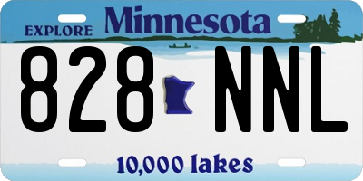MN license plate 828NNL