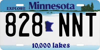 MN license plate 828NNT