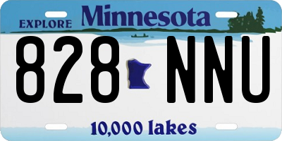MN license plate 828NNU