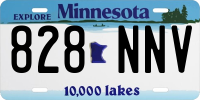 MN license plate 828NNV