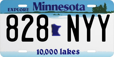 MN license plate 828NYY