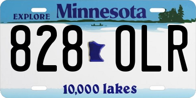 MN license plate 828OLR