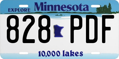 MN license plate 828PDF