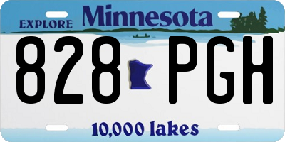 MN license plate 828PGH