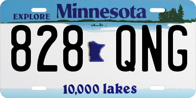 MN license plate 828QNG