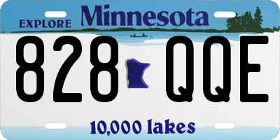 MN license plate 828QQE