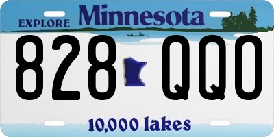 MN license plate 828QQO