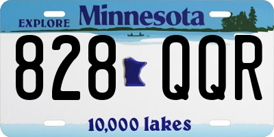MN license plate 828QQR