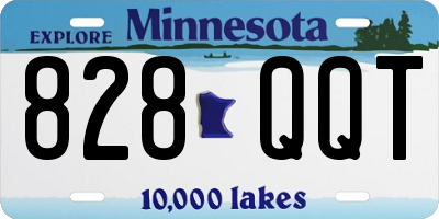 MN license plate 828QQT