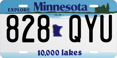 MN license plate 828QYU