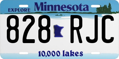 MN license plate 828RJC