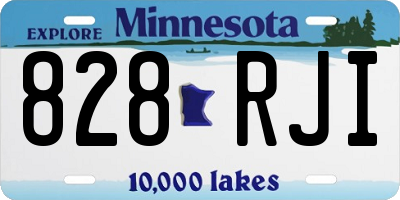 MN license plate 828RJI