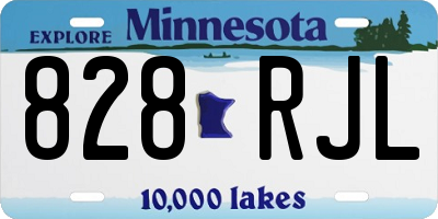 MN license plate 828RJL