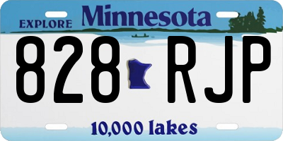 MN license plate 828RJP