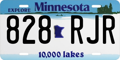 MN license plate 828RJR