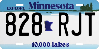 MN license plate 828RJT