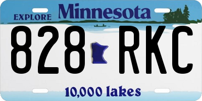 MN license plate 828RKC