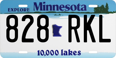 MN license plate 828RKL