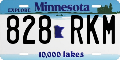 MN license plate 828RKM