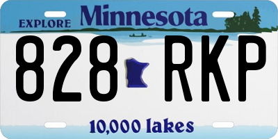 MN license plate 828RKP