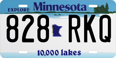 MN license plate 828RKQ