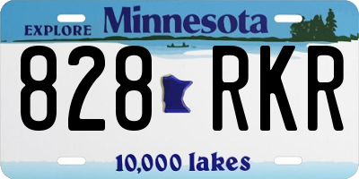 MN license plate 828RKR