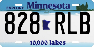 MN license plate 828RLB