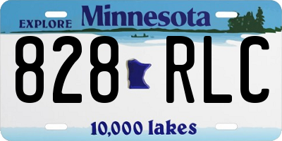 MN license plate 828RLC