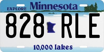 MN license plate 828RLE