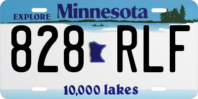 MN license plate 828RLF