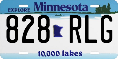 MN license plate 828RLG