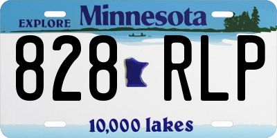 MN license plate 828RLP
