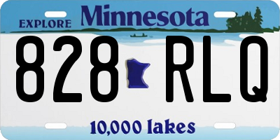 MN license plate 828RLQ